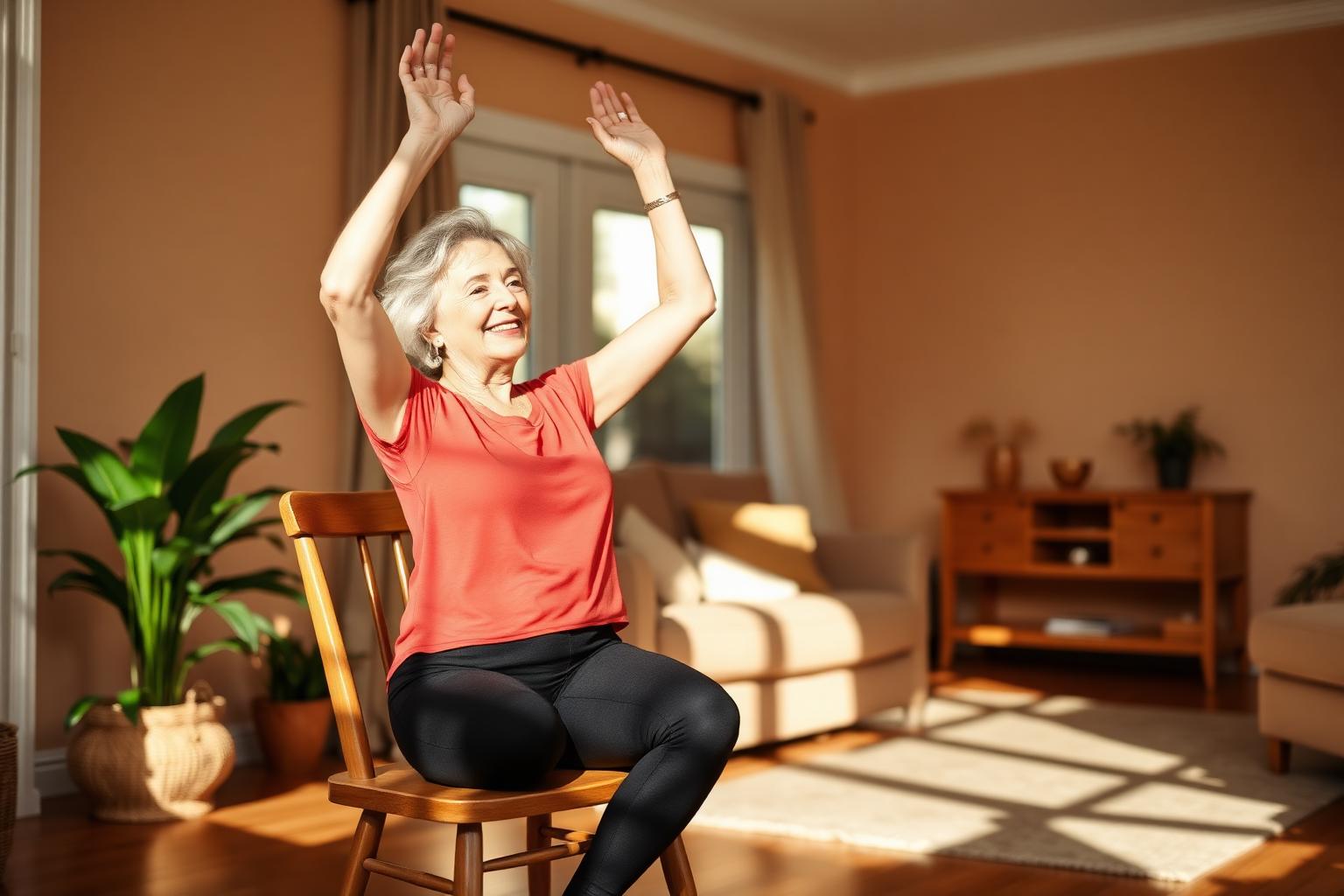Chair dance workout