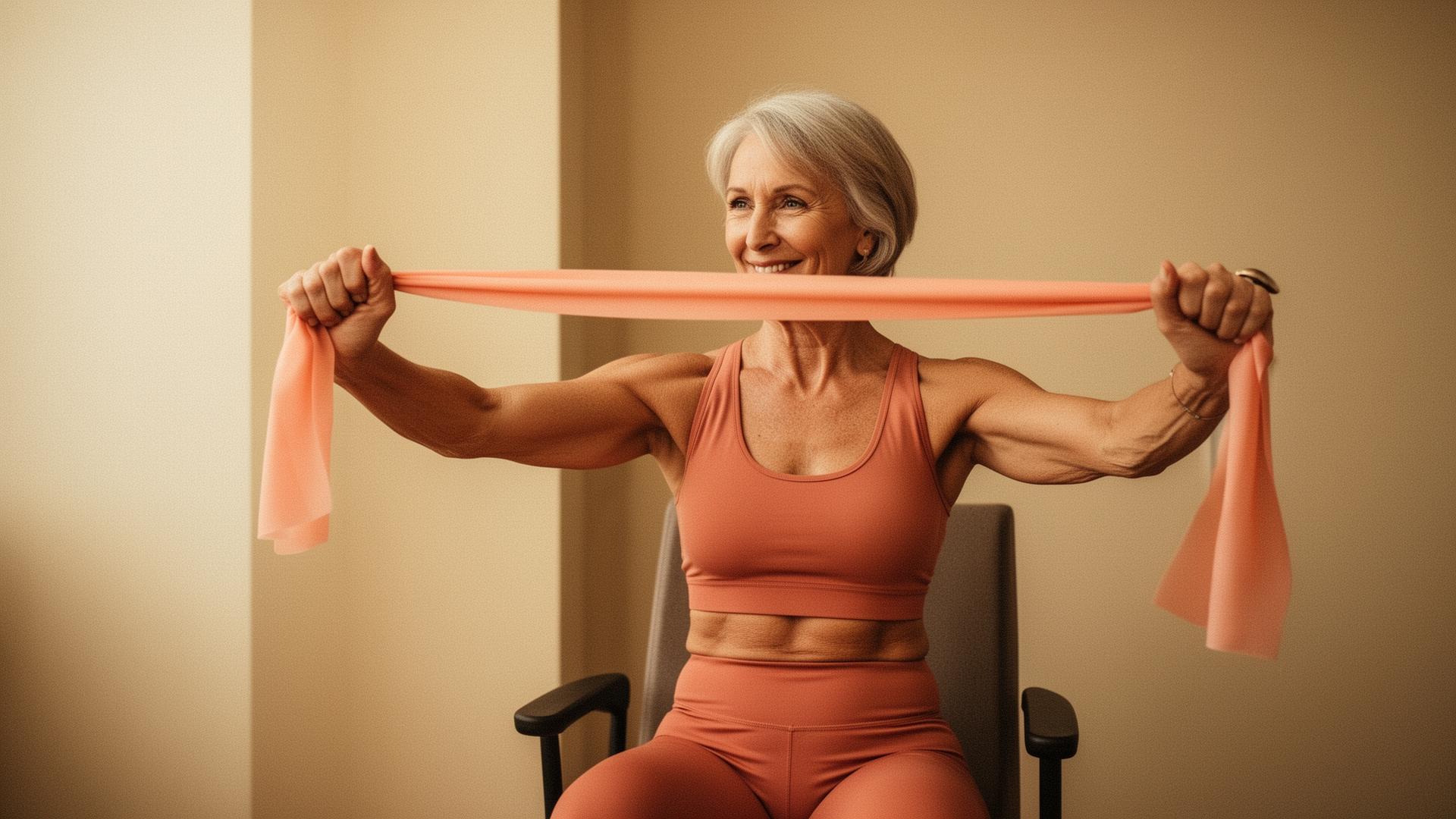 Chair Dance with Resistance Bands
